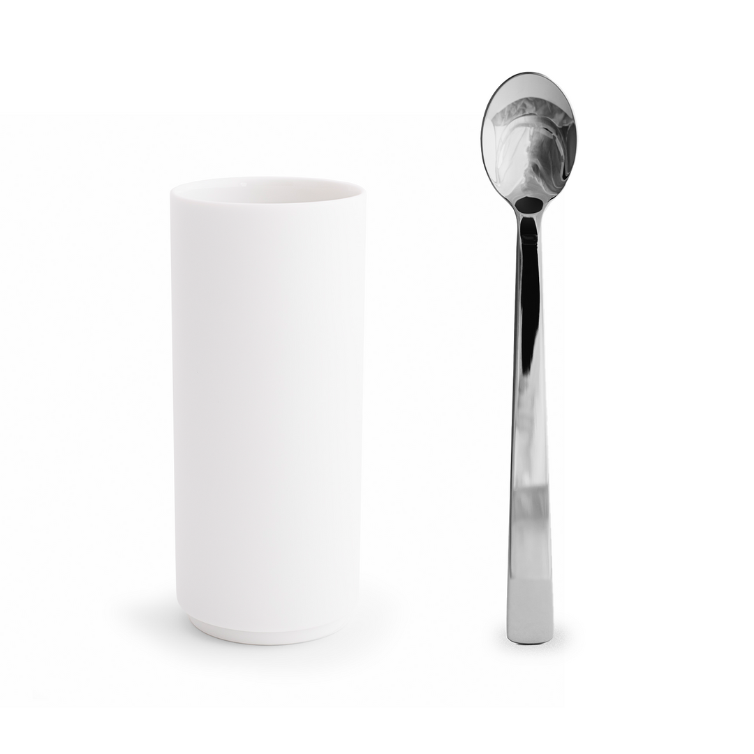 Tajimi Tall Tumbler + Long Spoon - Set of 6